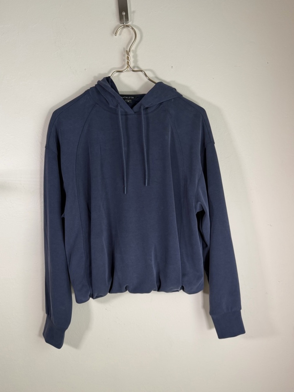 Athleta Navy Blue Hooded Pullover Sweatshirt